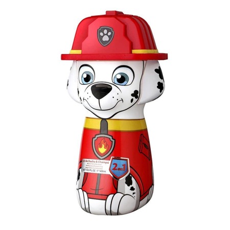 Paw Patrol 2in1 dušo želė ir šampūnas 2D Marshall kūdikių dušo želė ir šampūnas 400ml