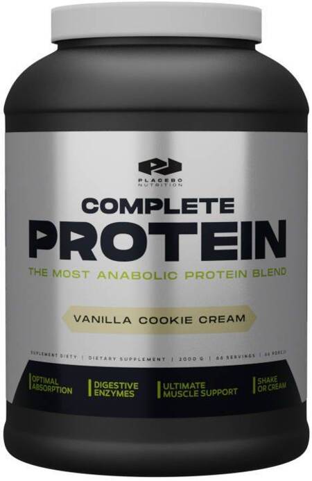 Placebo Nutrition Complete Protein Vanilla Cookie Cream 450g