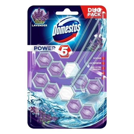 Power 5 Levandų tualetinis kubelis 2x55g