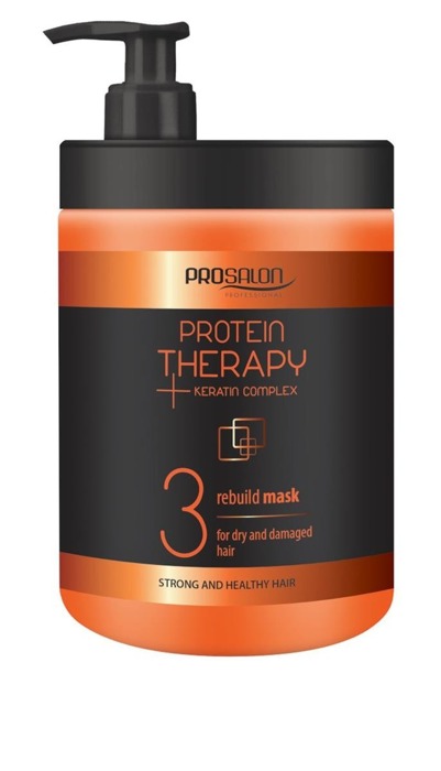 Prosalon Protein Therapy Keratin Complex 3 kaukė sausiems ir pažeistiems plaukams maska odbudowująca Keratyna & Ekstrakt z Aloesu 1000g