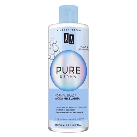 Pure Derma normalizuojantis micelinis vanduo 400ml