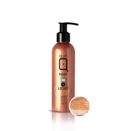 Quin BB Body Shine Lotion-Fluid natūralus įdegio losjonas 1 Light 200ml