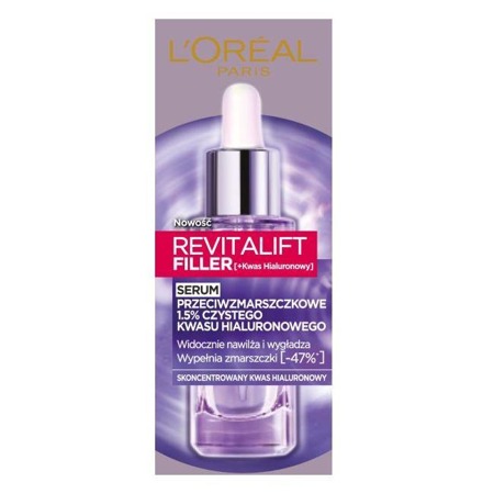 Revitalift Filler serum przeciwzmarszczkowe do twarzy z 1,5% czystego kwasu hialuronowego 30ml