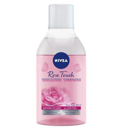 Rose Touch micelinis bifazinis skystis su organiniu rožių vandeniu 400ml