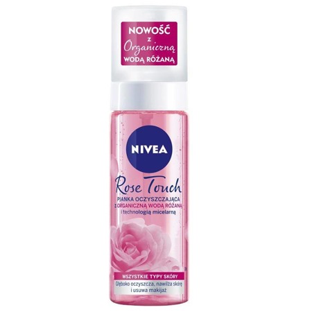 Rose Touch pianka oczyszczająca z organiczną wodą różaną 150ml