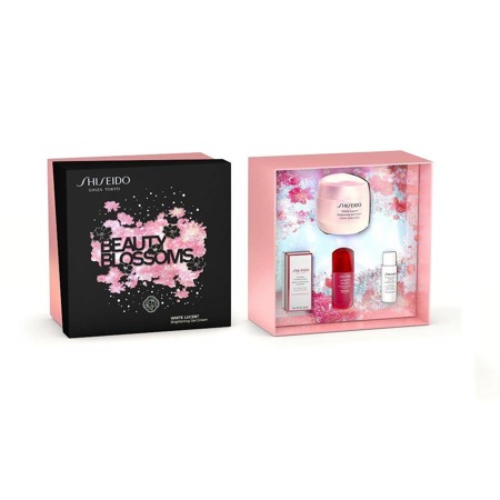 SHISEIDO Blossoms Brightening Gel Cream 50ml + putos 5ml + Trearment Siftener Enriched 7ml + Power Infusing Concentrate 10ml