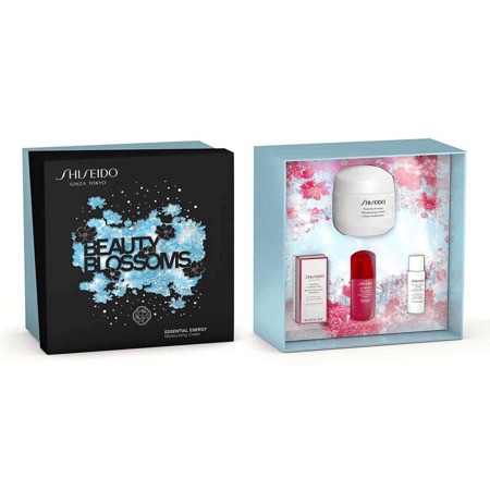 SHISEIDO Essential Energy drėkinamasis kremas 50ml + Ultimune Power Infusing 10ml + Treatment Softener Enriched 7ml + Clarifying Cleansing Foam 5ml