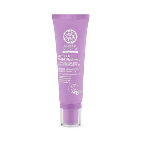 SIBERICA PROFESSIONAL_Blueberry Anti-Ox Wild Blueberry Awakening Day Cream SPF20 veganiškas pažadinantis dieninis kremas 50ml