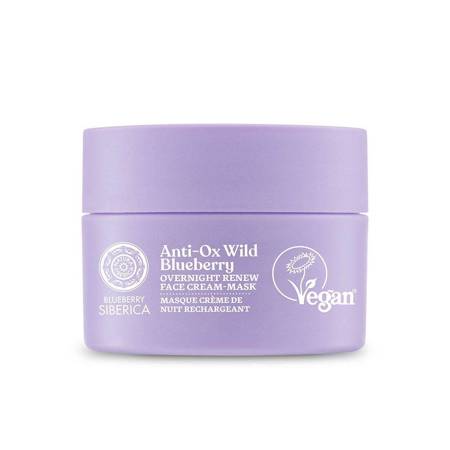 SIBERICA PROFESSIONAL_Blueberry Anti-Ox Wild Blueberry Overnight Renew Face Cream-Mask veganiškas atjauninantis naktinis kremas-kaukė 50ml