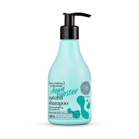 SIBERICA PROFESSIONAL_Hair Evolution Professional Aqua Booster Natural Shampoo Ultra drėkinamasis natūralus šampūnas sausiems ir lūžinėjantiems plaukams 245ml