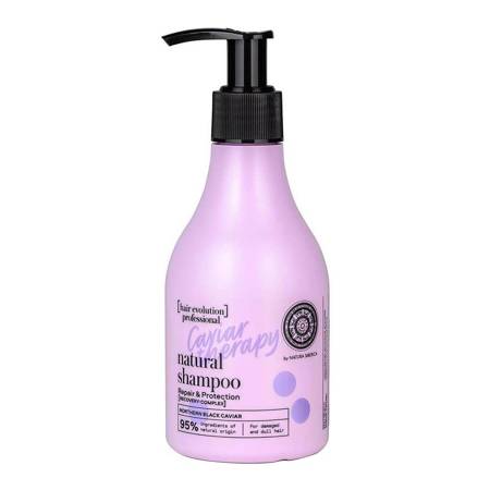 SIBERICA PROFESSIONAL_Hair Evolution Professional Caviar Therapy Natural Shampoo Repair & Protection natūralus šampūnas pažeistiems ir nuobodiems plaukams 245ml