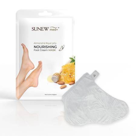 SUNEWMED_Nourishing Foot Cream Mask nawilżająca maska do stóp w forme skarpetek Almond & Royal Jelly