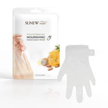 SUNEWMED_Nourishing Hand Cream Mask regenerująco-nawilżająca maska do rąk w forme rękawic Almond & Royal Jelly