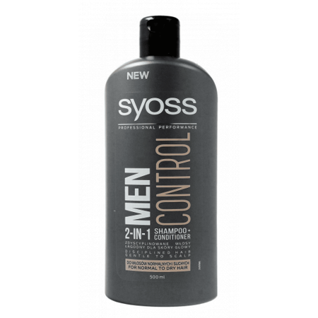 SYOSS Men Control 2in1 šampūnas + kondicionierius 500ml