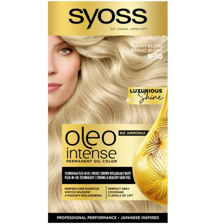 SYOSS Oleo Intense 9-10 šviesiai šviesi blondinė