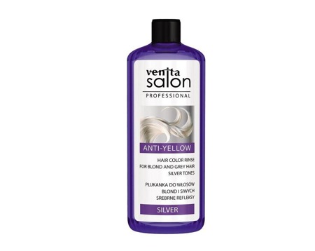 Salonas Profesionalus anti-geltona plaukų spalva skalavimo skystis Silver 200ml