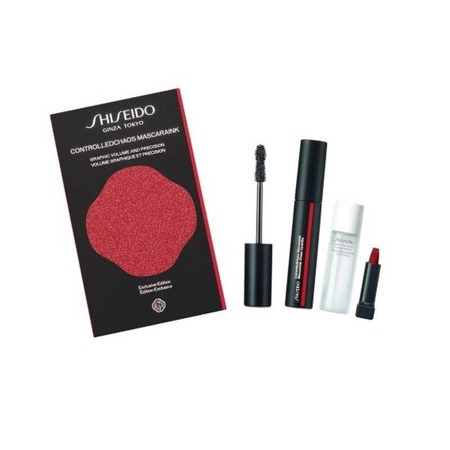 Shiseido Exclusive Edition rinkinys Controlled Chaos Mascaralnk 01 Black Pulse 11.5ml + Instant Eye and Lip Makeup Remover 30ml + ModernMatte Powder Lipstick 515 Mellow Drama 2.5g