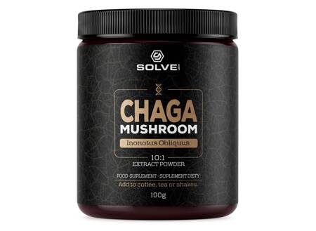 SolveLabs Chaga (Sub-Branch Whipworm) 10:1 grybų milteliai 100g