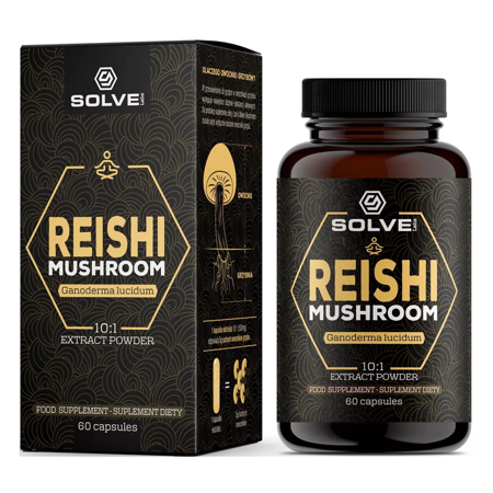 SolveLabs Reishi (Ganoderma lucidum) 10:1 ekstraktas 60 kapsulių