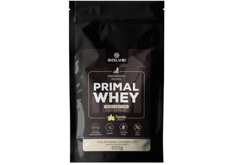 SolveLabs WPC vanilinis baltymas Primal Whey 500g