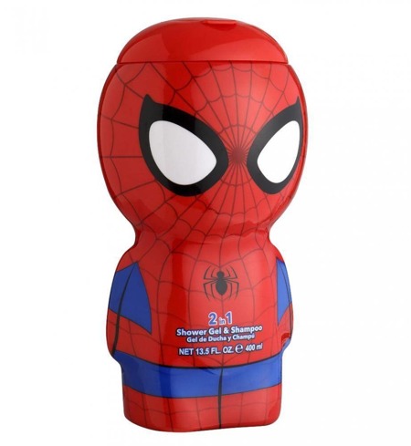 Spiderman 2in1 dušo želė ir šampūnas 2D dušo želė ir šampūnas vaikams 400ml