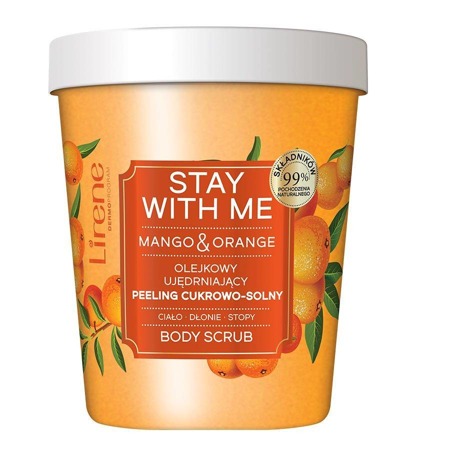 Stay With Me aliejinis stangrinamasis cukraus ir druskos šveitiklis Mango ir apelsinas 200g