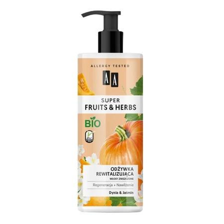 Super Fruits & Herbs atgaivinantis kondicionierius pažeistiems plaukams Moliūgai ir jazminai 500ml