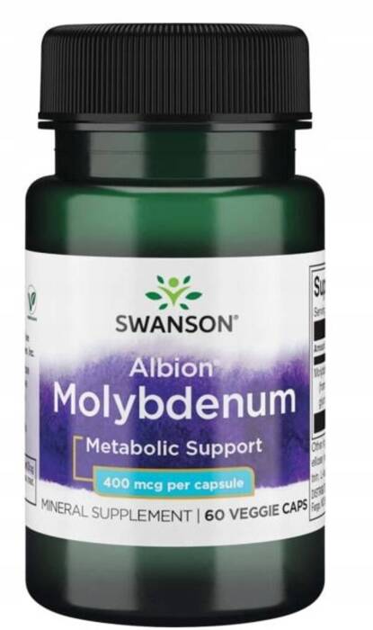 Swanson Albion molibdeno chelatas 400 mcg 60 kapsulių