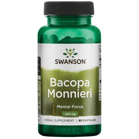 Swanson Bacopa Monnieri BaCognize 250 mg 90 kapsulių