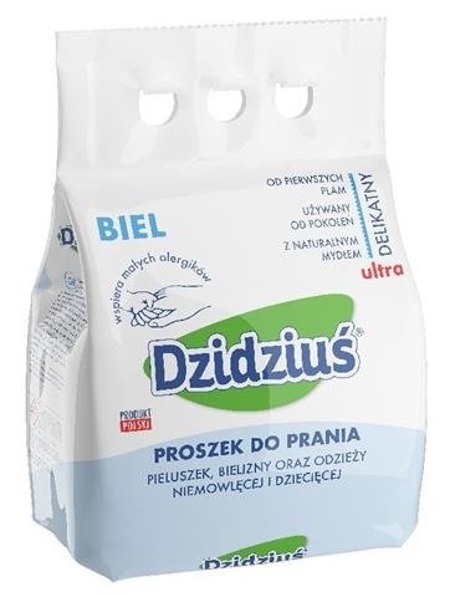 Ultra delikatny proszek do prania bielizny bei odzieży niemowlęcej i dziecięcej Biel 3kg