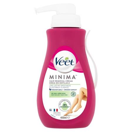 VEET_Minima Cream drėkinamasis depiliacinis kremas sausai odai 400ml