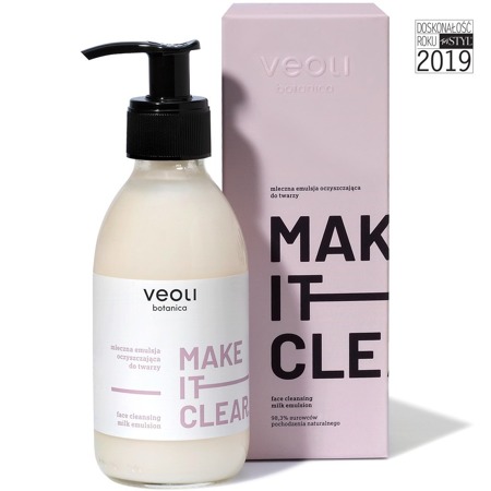 VEOLI Botanica Pieninė veido valymo emulsija MAKE IT CLEAR 200ml