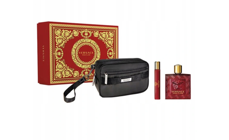 VERSACE Eros Flame EDP 100ml + EDP 10ml + KOSMETINIS KEPINĖLIS