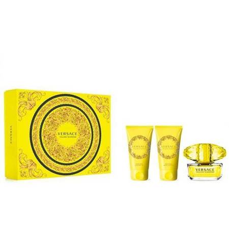 VERSACE Yellow Diamond EDT purškalas 50ml + kūno losjonas 50ml + dušo želė 50ml