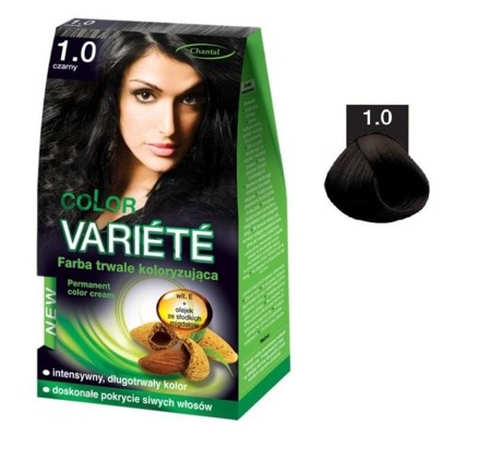 Variete Color Permanent Color Cream dye 1.0 Black 50g