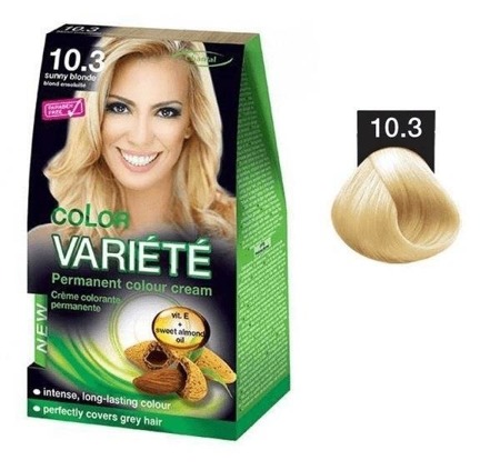 Variete Color Permanent Color Kreminiai permanentiniai dažai 10.32 Satin Blonde 50g