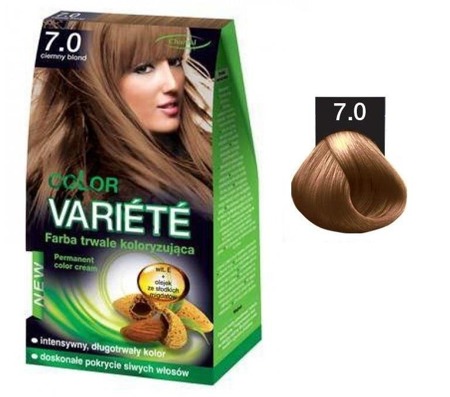 Variete Color Permanent Color Kreminiai permanentiniai dažai 7.0 Dark Blonde 50g