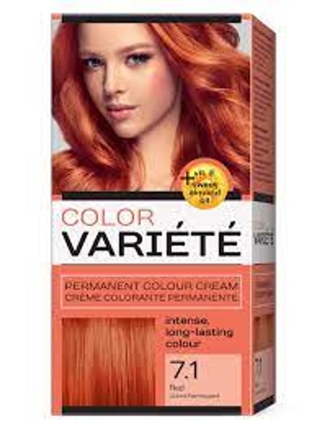 Variete Color Permanent Color Kreminiai permanentiniai dažai 7.1 Raudona 50g