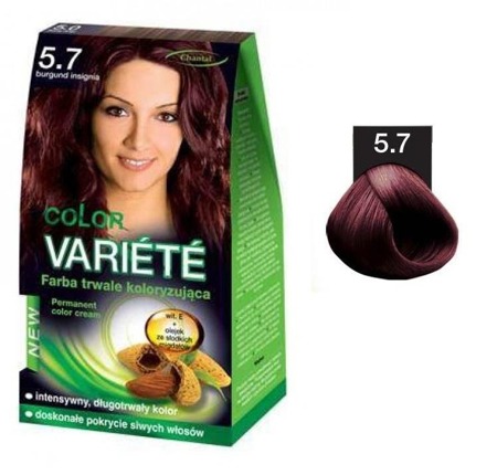 Variete Color Permanent Color kreminiai permanentiniai dažai 5.7 Burgundy Insignia 50g