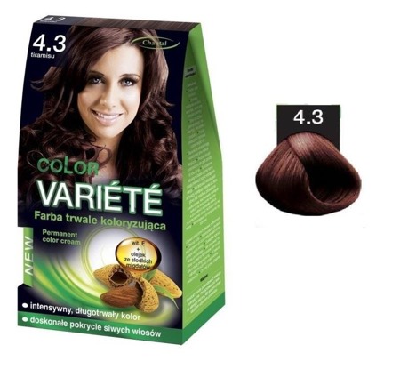 Variete Color permanentinis dažomasis kremas 4.3 Tiramisu 50g