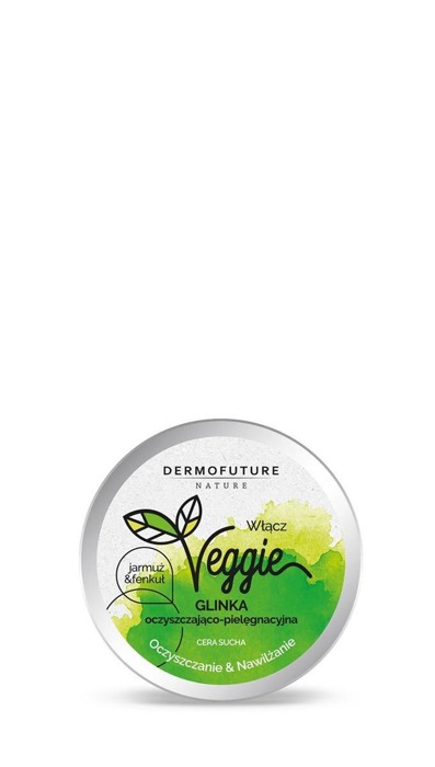 Veggie Clay valomasis drėkinamasis molis sausai odai Kale & Fennel 150ml