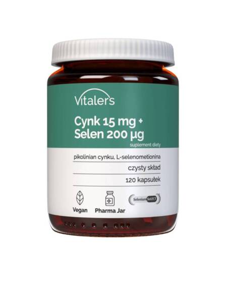 Vitaler's Cinkas + organinis selenas 120 kapsulių