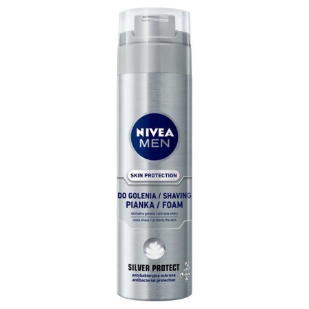 Vyrų odos apsaugos skutimosi putos Silver Protect 200ml