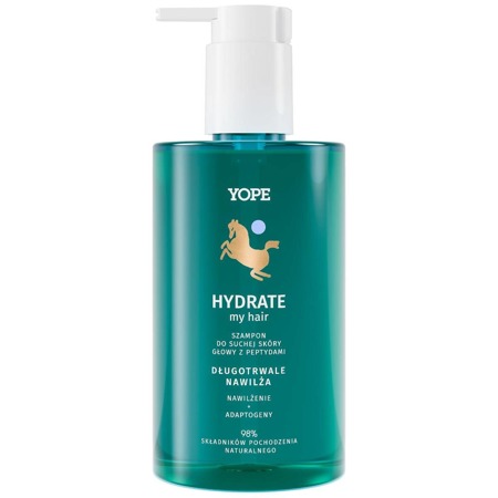 YOPE Hydrate My Hair szampon do suchej skóry głowy z peptydami 300ml