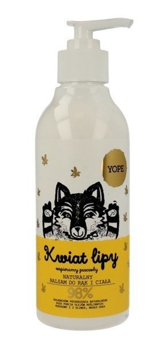 YOPE Natūralus rankų ir kūno losjonas Lime Blossom 300ml