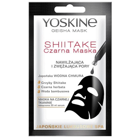 YOSKINE Geisha Mask juoda drėkinanti ir poras sutraukianti kaukė 20ml