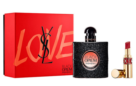 YVES SAINT LAURENT Opium Black EDP 50ml + lūpų dažai 0,8g