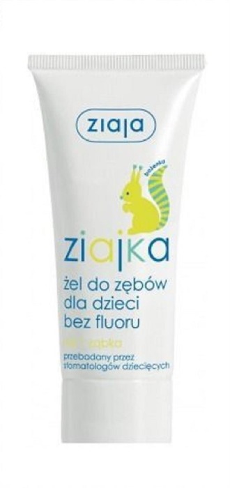 Ziajka vaikų dantų gelis be fluoro 50ml